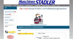 Desktop Screenshot of maschinenstadler.com