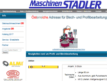 Tablet Screenshot of maschinenstadler.com